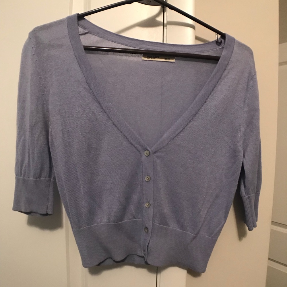 Old Navy Lavender Cropped Cardigan